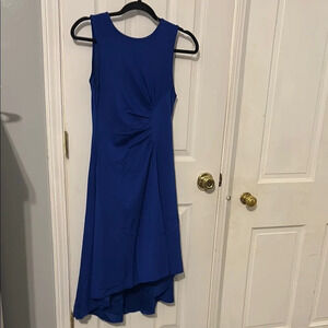 Elegant Blue Sleeveless Dress